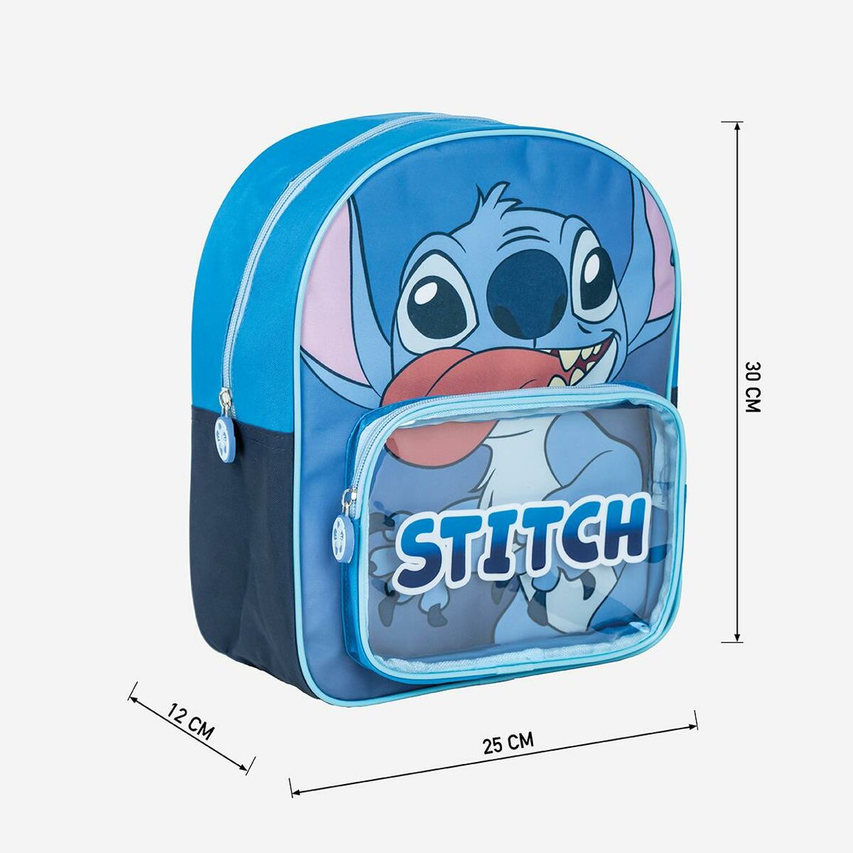 Skolebag Stitch Blå 25 x 3 x 12 cm